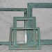 Distressed Picture Frames Set Of 4 Jade Shabby Cottage Chic Wall Decor