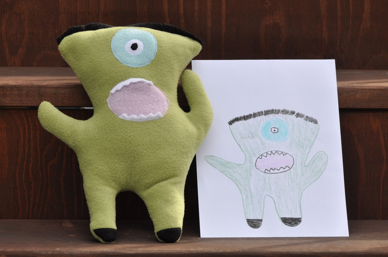 custom stuffed animal from drawing