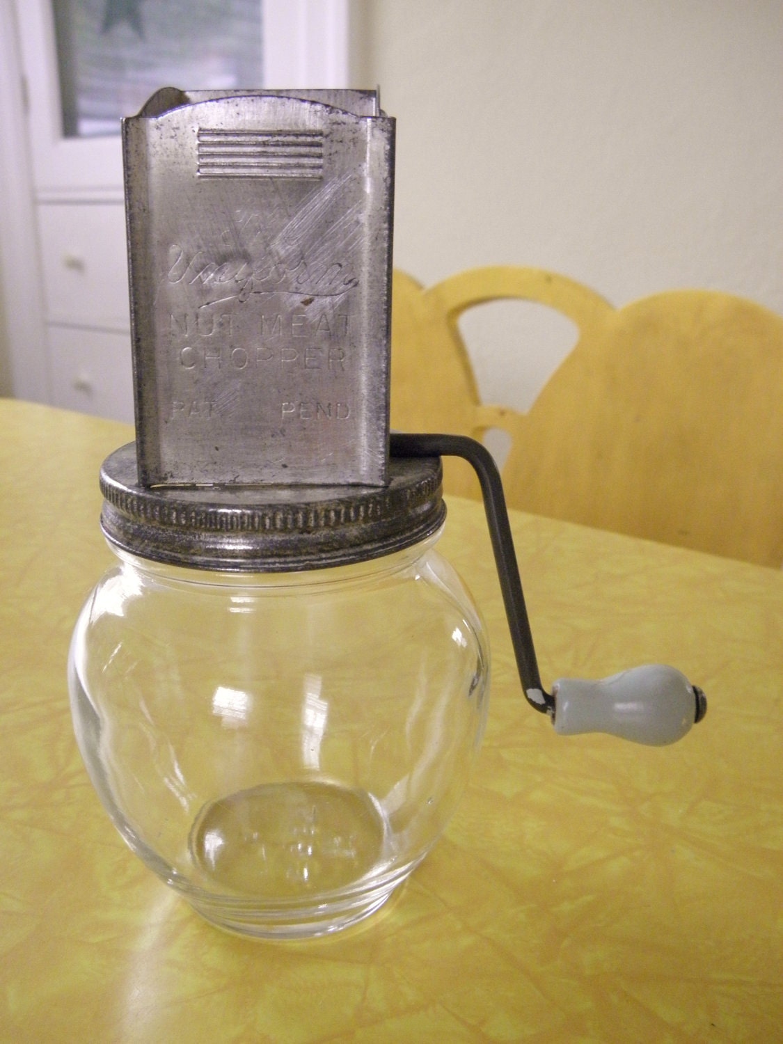 Vintage Hazel Atlas Glass Nut Chopper 50