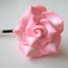 Pink Rose Hairclip / Bobby Pin