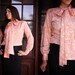 Paisley Secretary Blouse - Vintage Coral Paisley Bow Tie Blouse by Alice Stuart - Professional Business Attire Dress Shirt