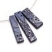 Blue Pendant Necklace, OOAK Polymer Clay Pendant, Abstract Jewelry