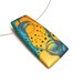 Contemporary Orange Necklace, Colorful Pendant, Modern Jewelry