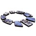 Blue Statement Necklace, Contemporary Art Jewelry
