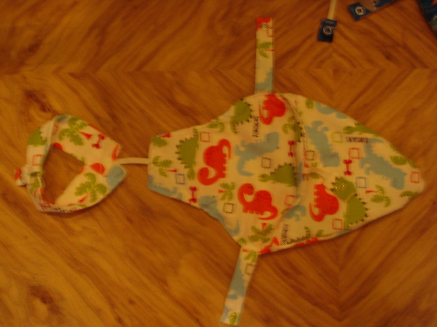 Dino Ducky Diapers. Diaper and reusable liner for by KalindaZ