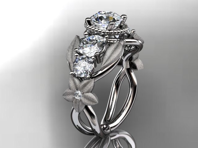 floral wedding ring