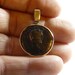 CARACALLA ancient roman coin Pendant / AD 198-217 AD, 14kgf handmade setting