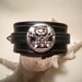 Leather Wristband with Skull Concho and Buckle Strap- Special Price-Discount-Reg.-12.95