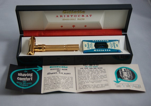 ☆希少美品 Gillette ジレット Slim Adjustable カミソリ+tiassociates