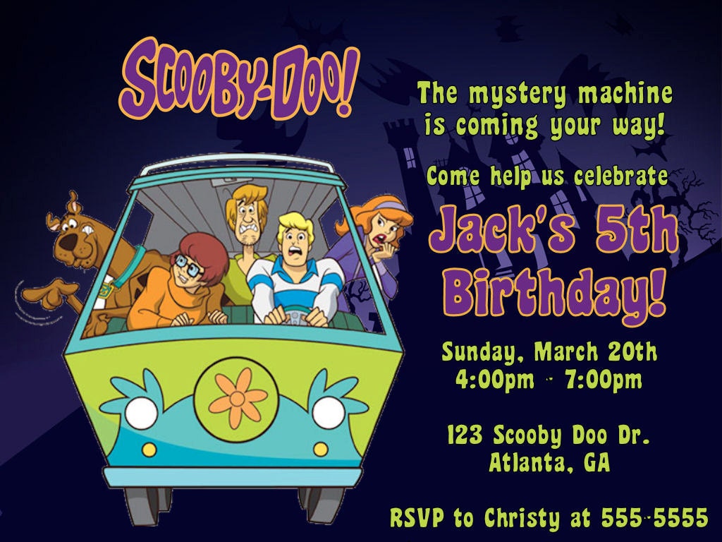 Scooby Doo Invitations Templates 7