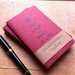 Keep Calm And Make A List - Letterpress Moleskine Pocket Cahier (red)