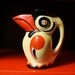 Rare Ditmar Urbach Czechoslovakia Art Deco Pottery Toucan pitcher