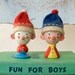 Vintage Italian Wooden Egg Cup Holders - Set of Two by Sevi