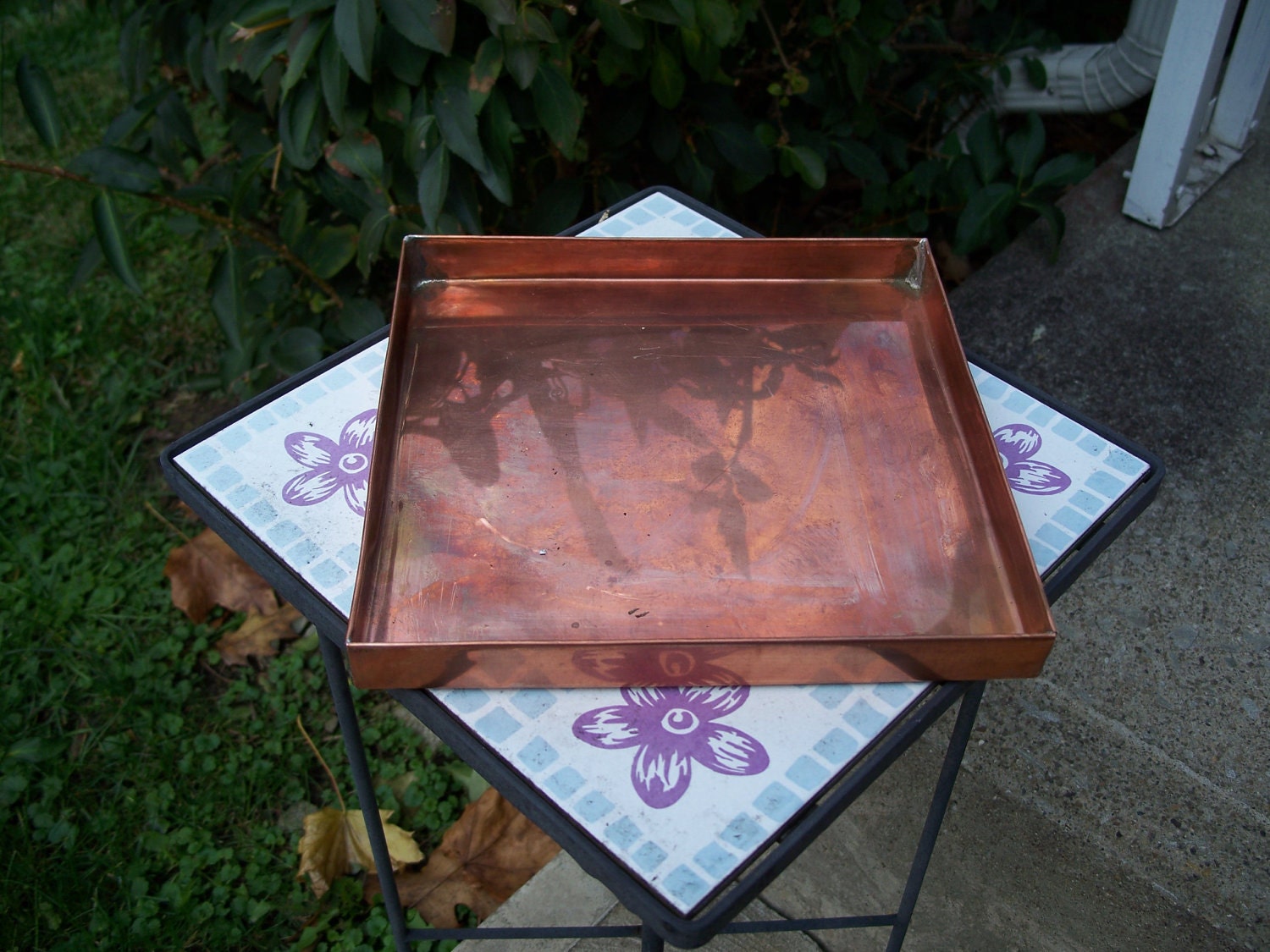 An 8X8X1 Copper Plant Tray That Will