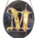 Custom Stained Glass Monogram Suncatchers