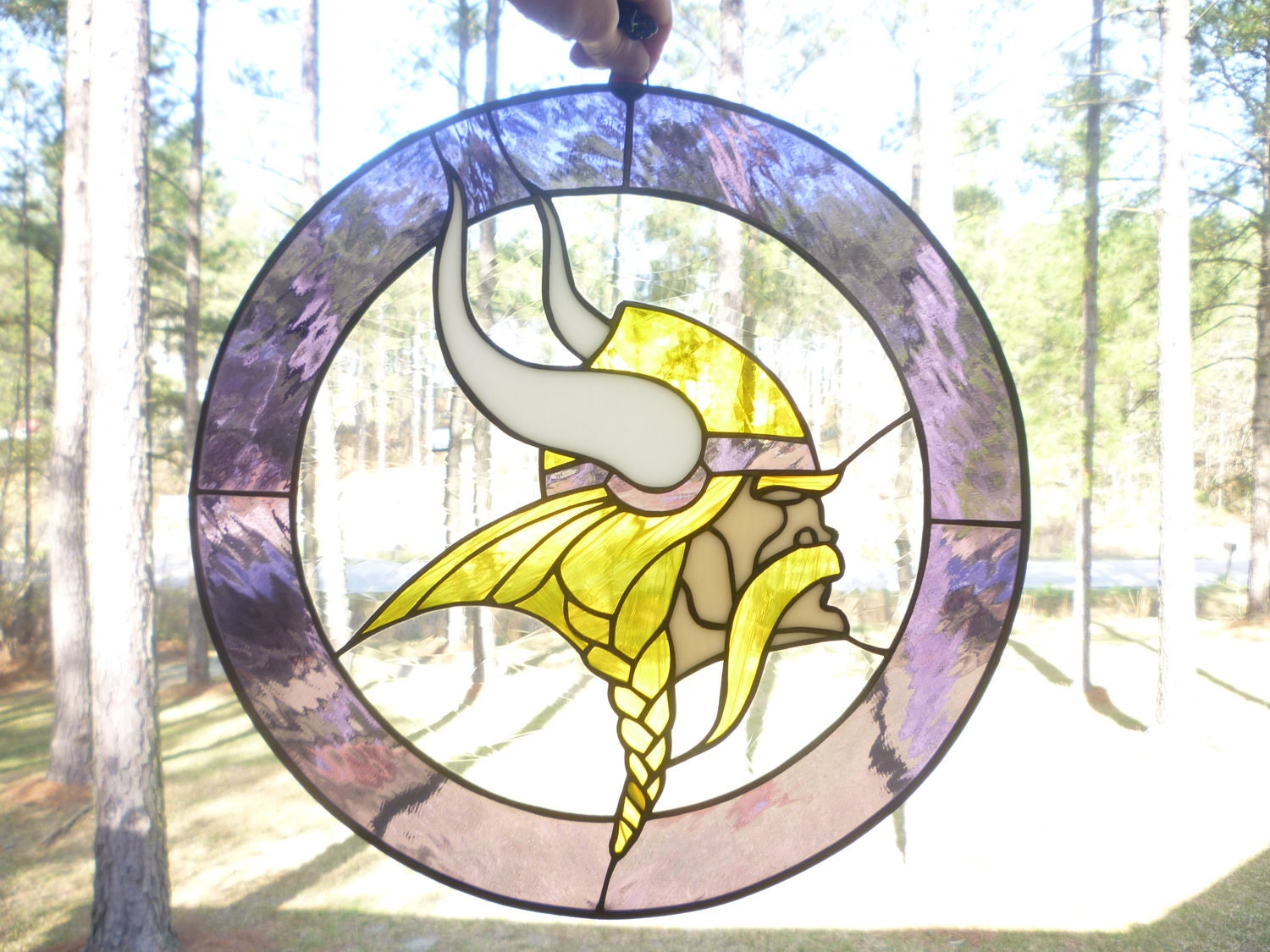 CUSTOM SPORTS LOGOS lN stained glass