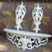 RESERVED..Bed Crown,Lovely 3 Piece Vintage Syroco Shelf and Sconces,French Country,Shabby Chic,Cottage