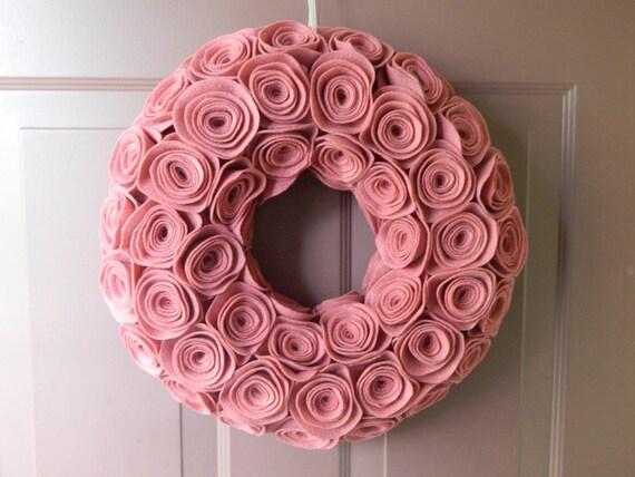 Items similar to Pink Wreath - Summer Wreath - Year Round Wreath in ...