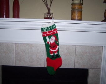 Christmas 2017 Personalized Hand Knitted Christmas Stocking