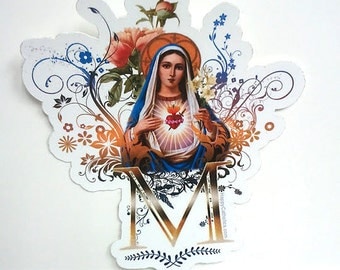 Immaculate Heart of Mary Die Cut Vinyl Sticker
