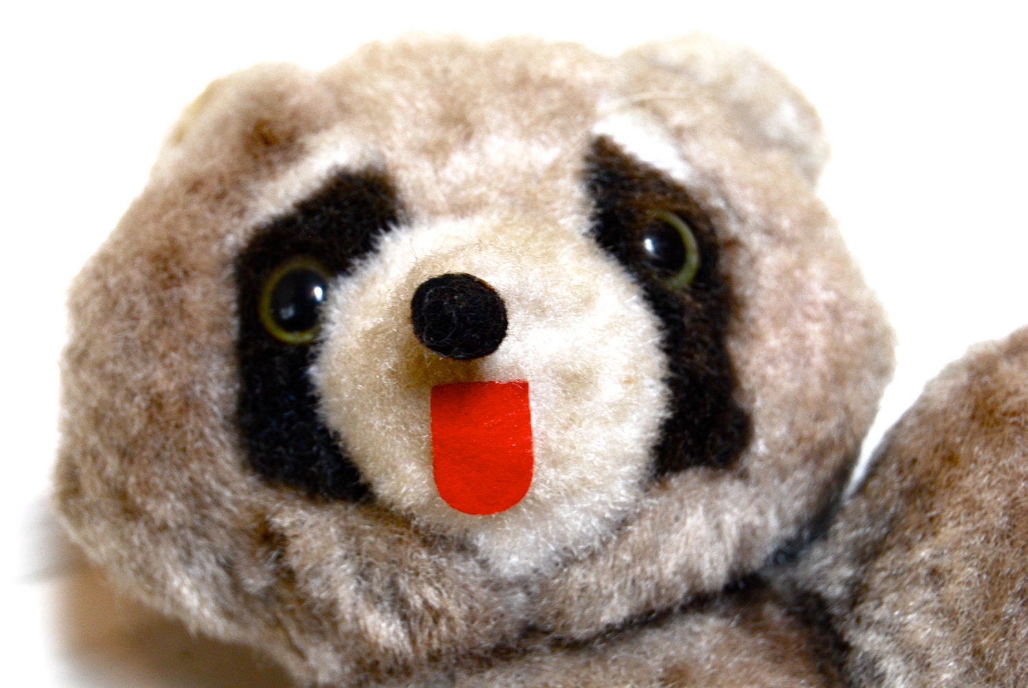 vintage raccoon stuffed animal