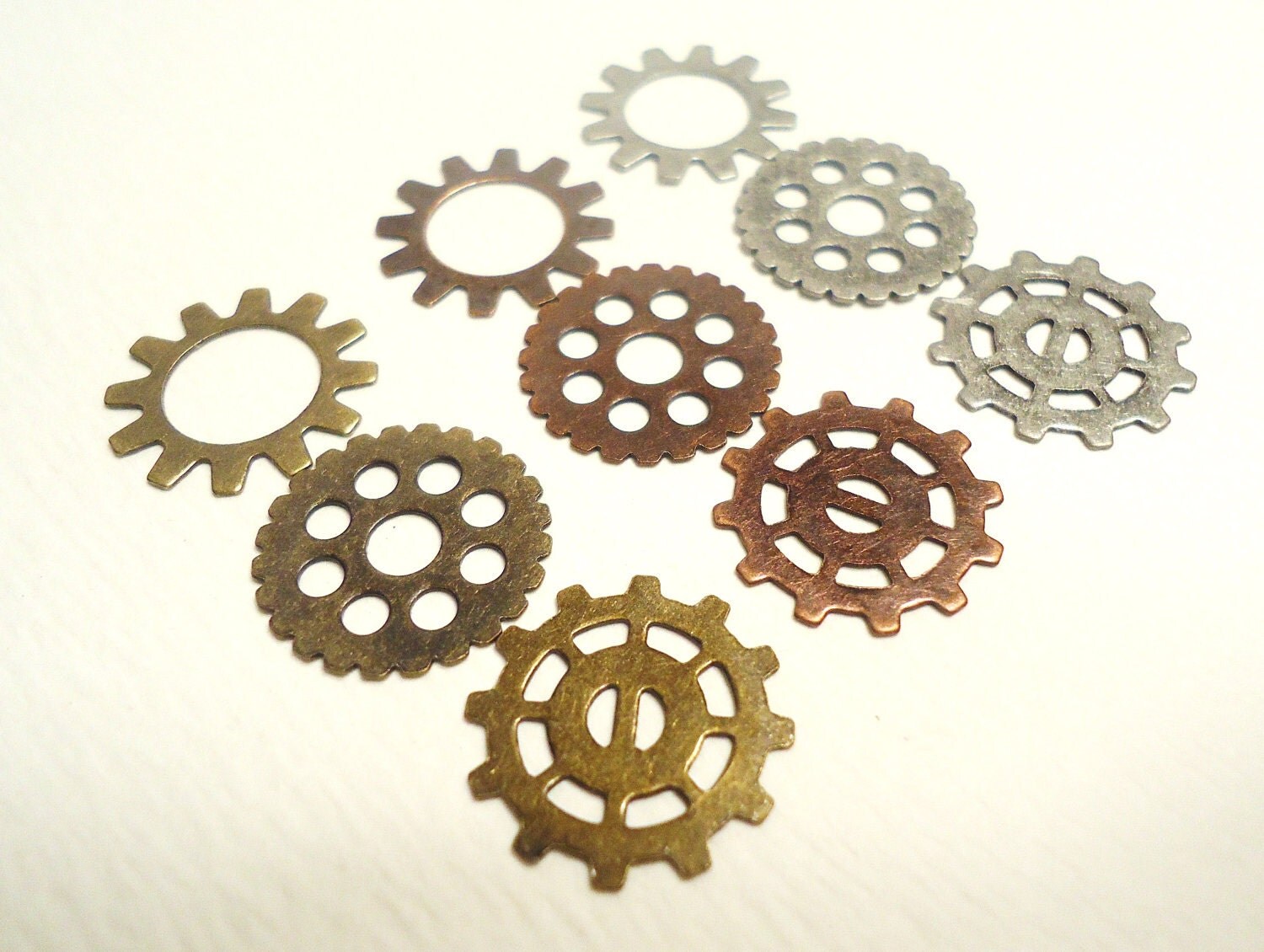Steampunk Gears Sprockets Cogs Metal Findings Medium 15mm 9