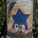Primitive - Apron - Full - Womens - Hand Painted - Sheep - Star- Two Pockets