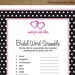 Bridal Shower Printable Game: Word Scramble with Hearts - Custom Colors