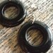 Vintage Black Circle Earrings