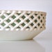 Vintage Serving Dish - White and Green Bowl