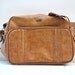 Camel brown shoulder bag luggage fathers day gift for him