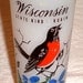 Wisconsin Souvenir Frosted Glass 1960s