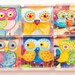 Owl Magnets, Fridge Magnets, Lauren Alexander Owls, Glass Magnets, Glass Owl Magnets, Owls