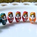 1 Matryoshka Doll Hand Painted Bead Choose Color