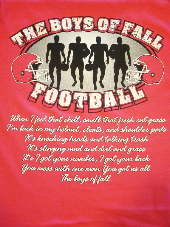 Items similar to The Boys of Fall Football Womens Black V-Neck T-Shirt ...