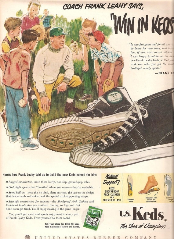 1951 KEDS ADVERTISING Original Vintage by VintageAdGallery on Etsy