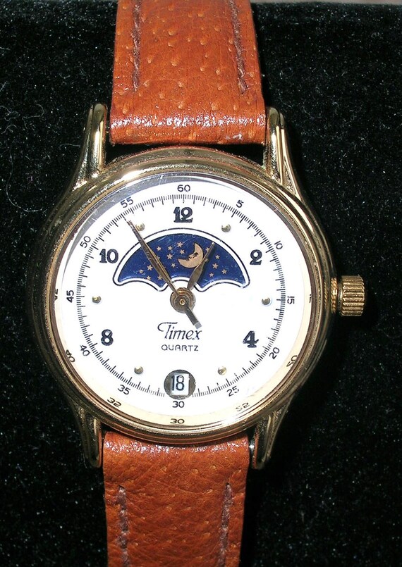 timex moon phase watch