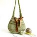 Beautiful Crochet Handbag- So Cute Bag- Midi Bag- Green Bag- Handmade handbag- ipad bag- Unique Pouch- Stylish handbag- Useful Handbag OOAK