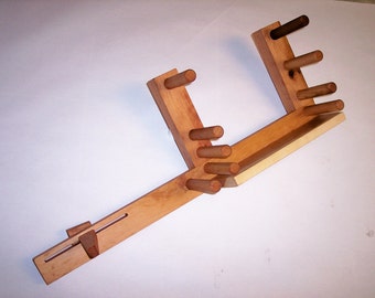 Lap inkle loom in cherry