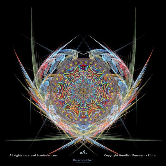 DREAMCATCHER Original Mandala Spiritual Art Psychedelic