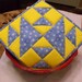 Blue & Yellow Quilted Potholder
