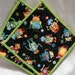 Quilted Potholders Cute Robots- Set of 2