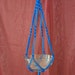 Hand Crafted Macrame Plant Hanger- Royal Blue