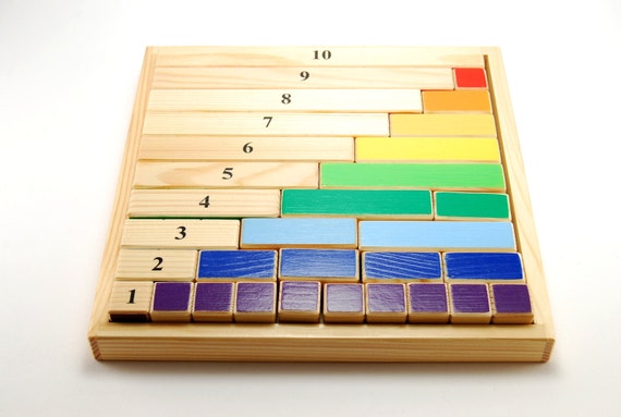 Montessori mathematical wooden game - content of numbers (age 4-8 )