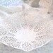 Vintage Cutwork Footed Tray Candy Dish Cottage Chic