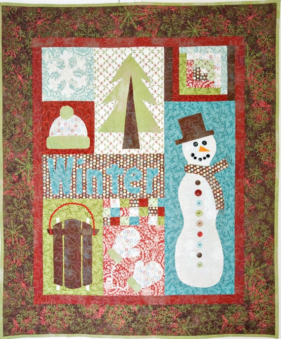 Winter Wonderland Applique Quilt Pattern