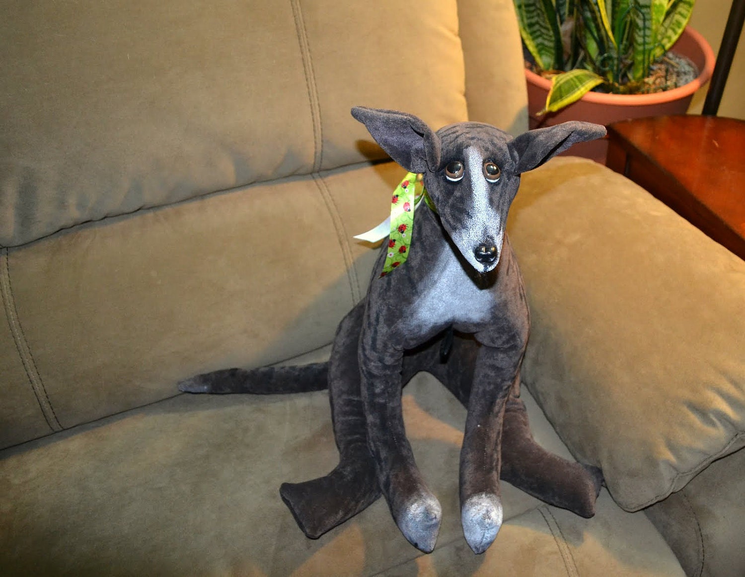Greyhound plush toy