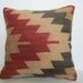 Vintage Turkish Handwoven Kilim Pillow Cover, 16x16 - delivered in 2-3 days with tracking number