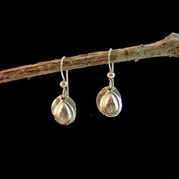 Fine Silver Droplet Earrings by CareyAnnJewels on Etsy