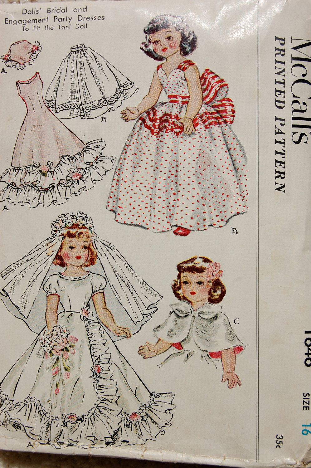 Vintage Doll Clothes Sewing Pattern by BedSheetintheKitchen